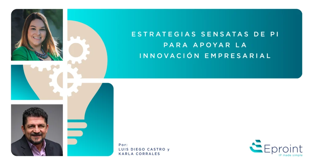 Ilustración de estrategia legal de propiedad intelectual apoyando la innovación empresarial